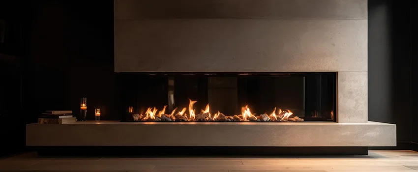 Gas Fireplace Ember Bed Design Services in Huntington Beach, California